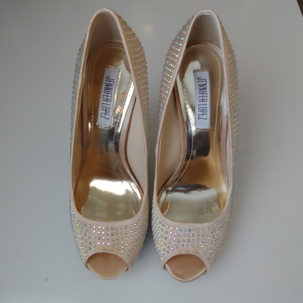 Jennifer Lopez Blingy Blush heels